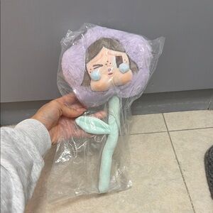 Crybaby Purple Flower Plush Toy pop mart